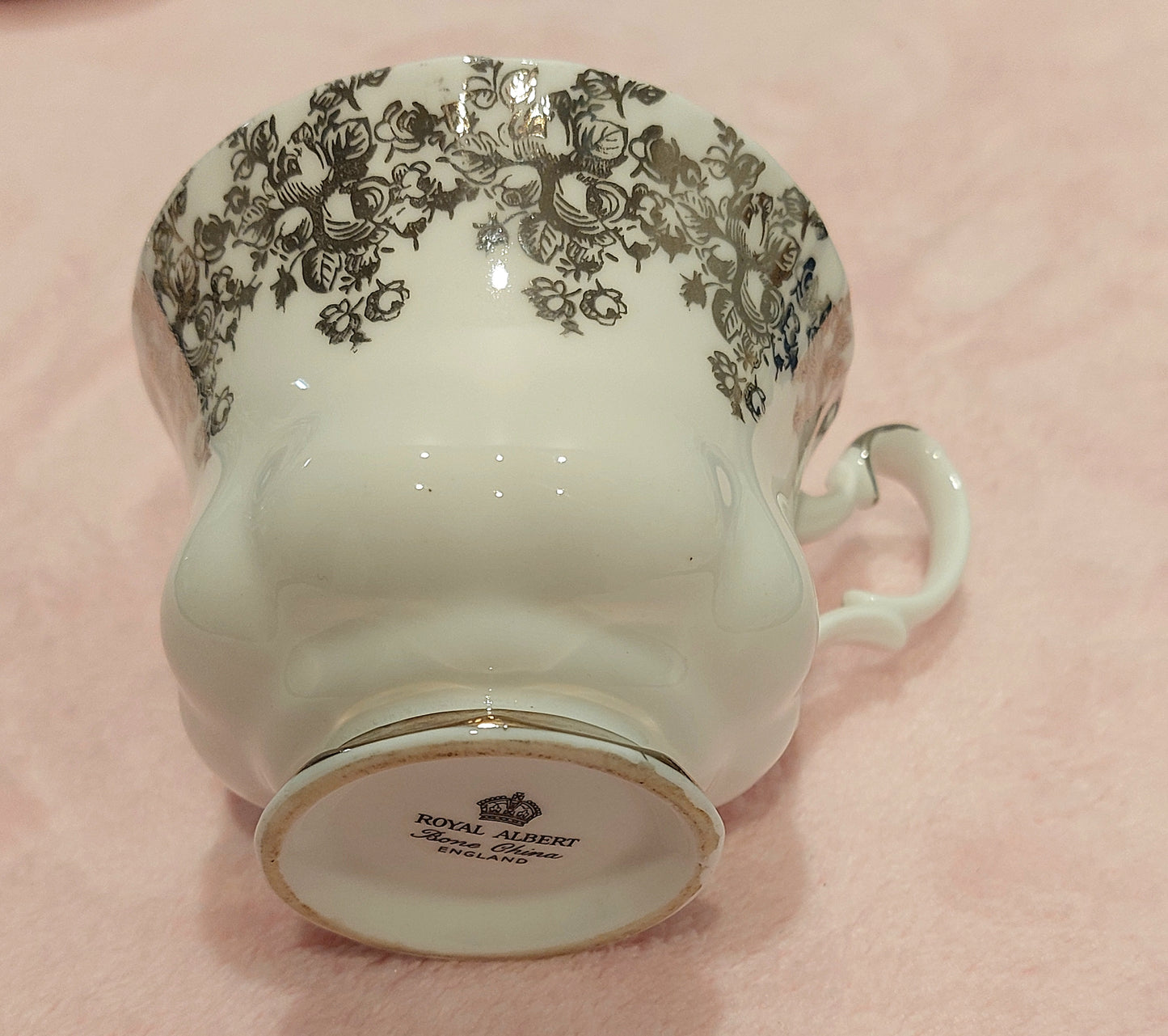 RA004 - Royal Albert "Congratulations 25th Anniversary" Bone China Teacup and Saucer