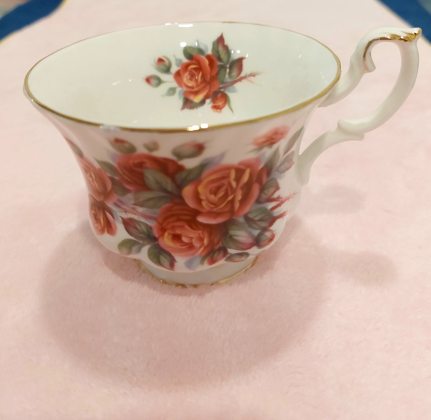 RA016 - Royal Albert Bone China "Centennial Rose" Teacup and Saucer