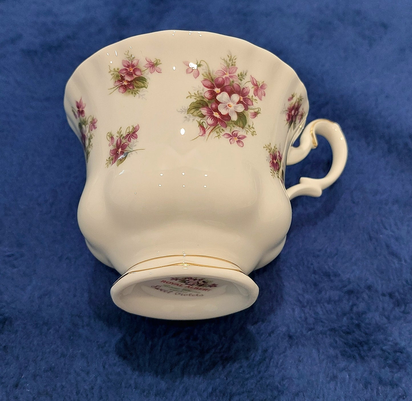 RA022 - Royal Albert Bone China "Sweet Violets" Teacup and Saucer