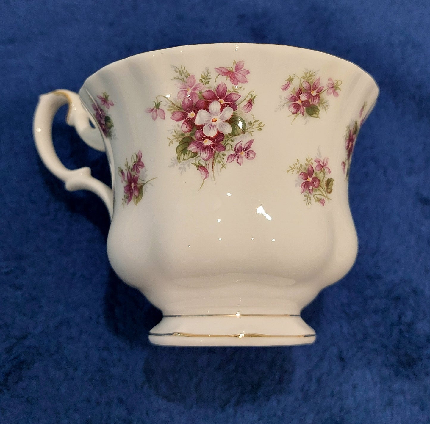 RA022 - Royal Albert Bone China "Sweet Violets" Teacup and Saucer