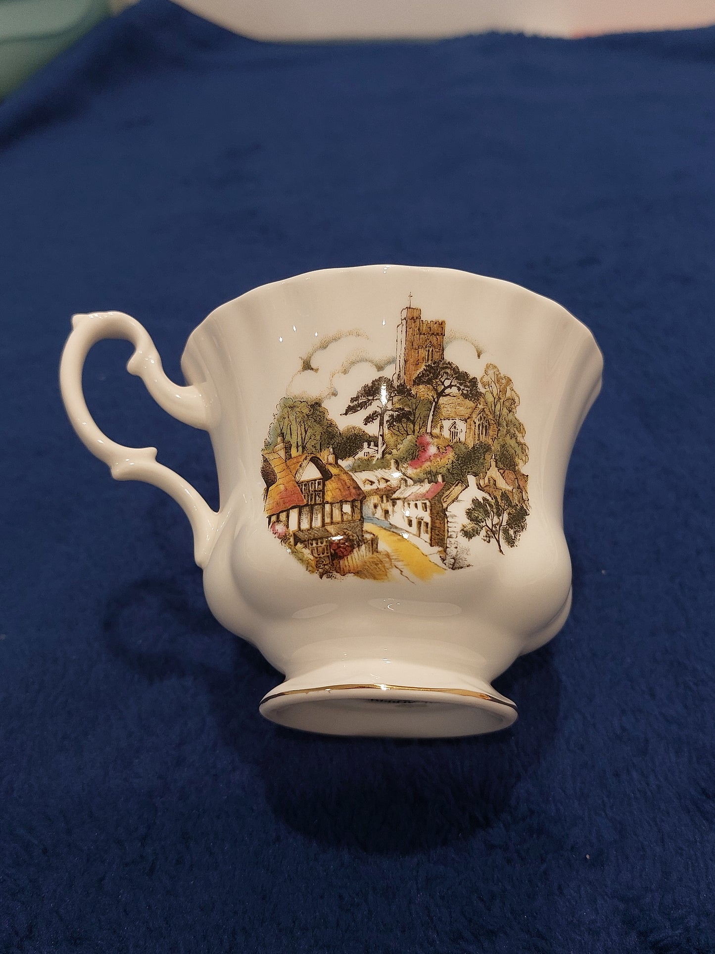 RA026 - Royal Albert Bone China Old English Village Teacup and Saucer