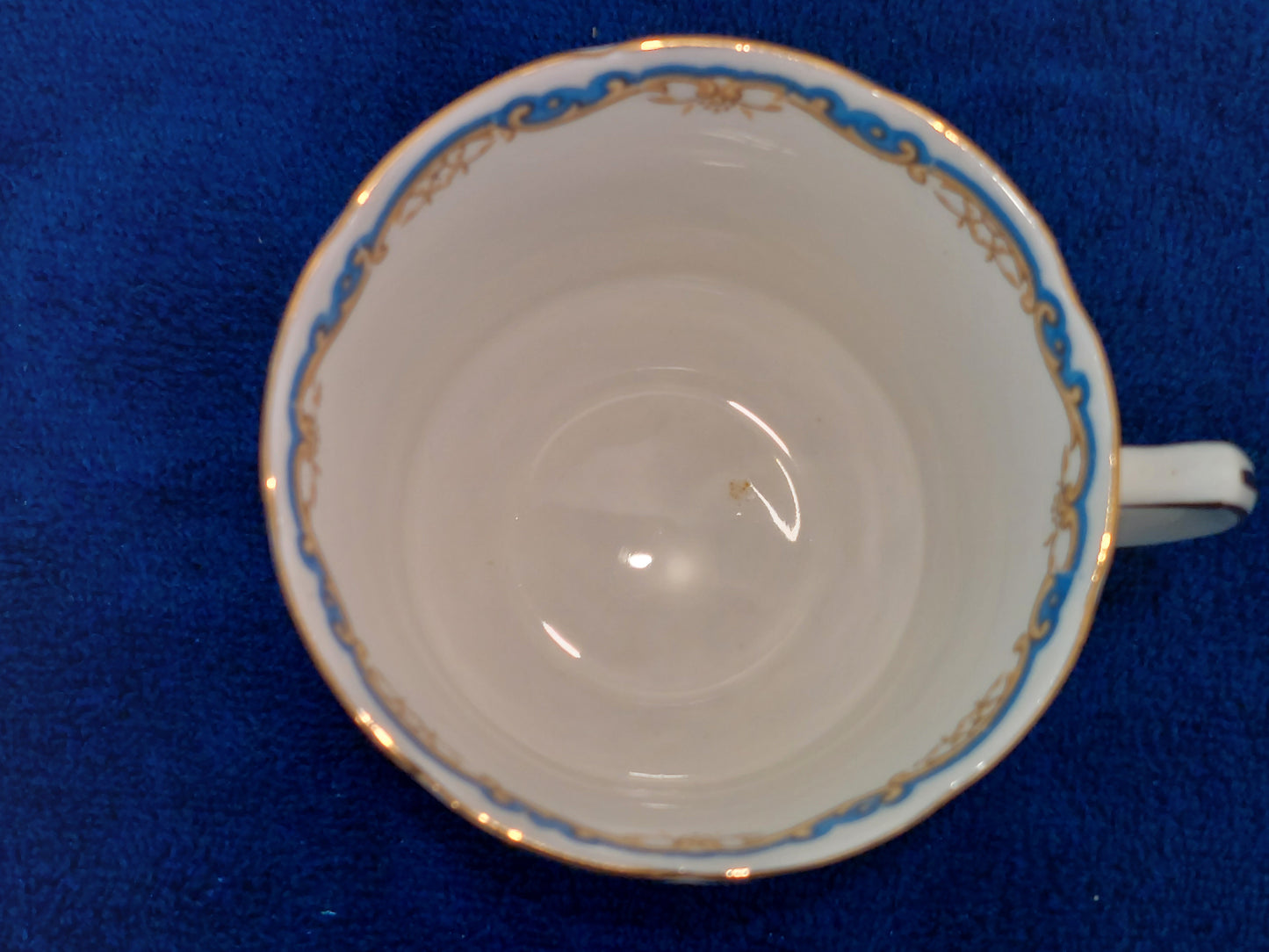 FY001 - Blue Foley Broadway Bone China Teacup and Saucer