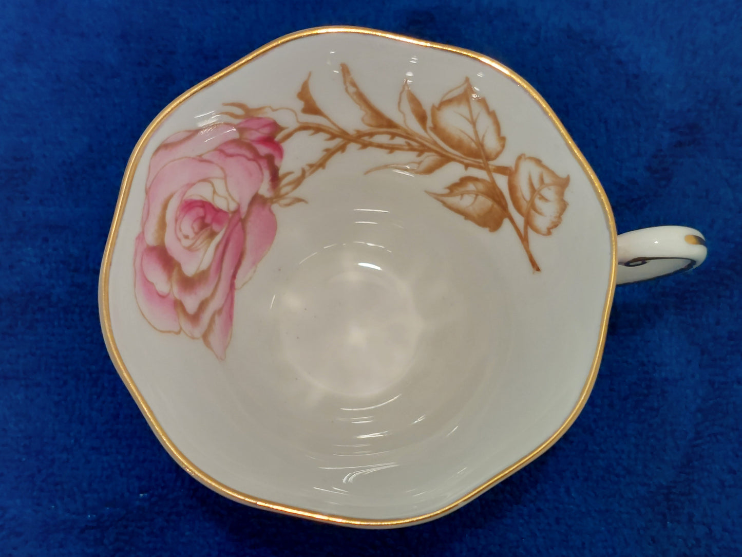 FY003 – Foley Bone China “Pink Cabbage Rose” Teacup and Saucer